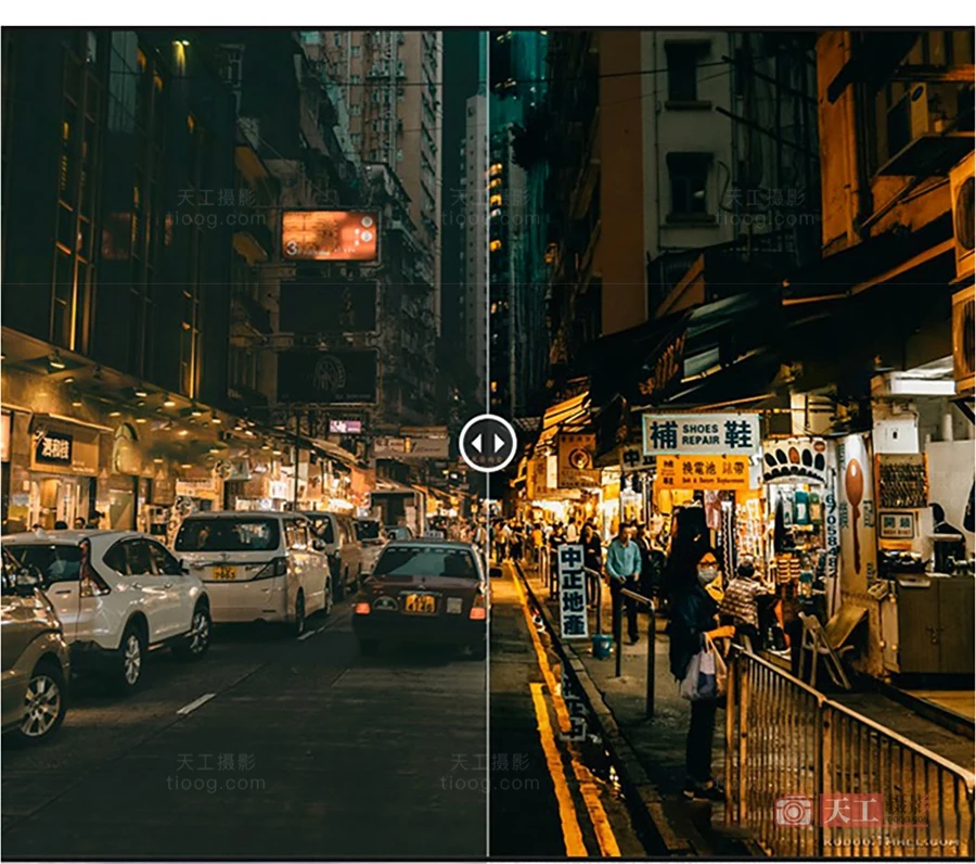 王家卫风格港风暖系怀旧复古Lightroom调色预设 天工07号