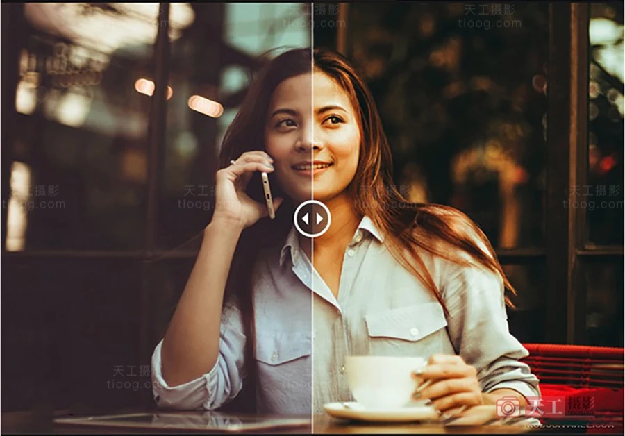 王家卫风格港风暖系怀旧复古Lightroom调色预设 天工07号