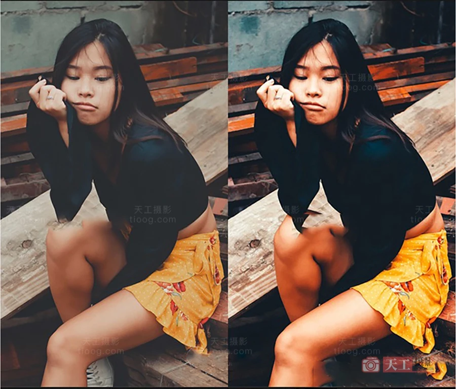 王家卫风格港风暖系怀旧复古Lightroom调色预设 天工07号