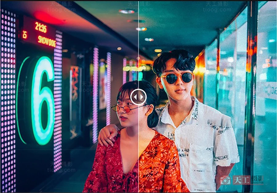 王家卫风格港风暖系怀旧复古Lightroom调色预设 天工07号