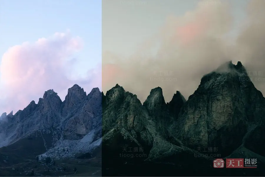 秋季风光航拍Lightroom调色预设 天工08号预设