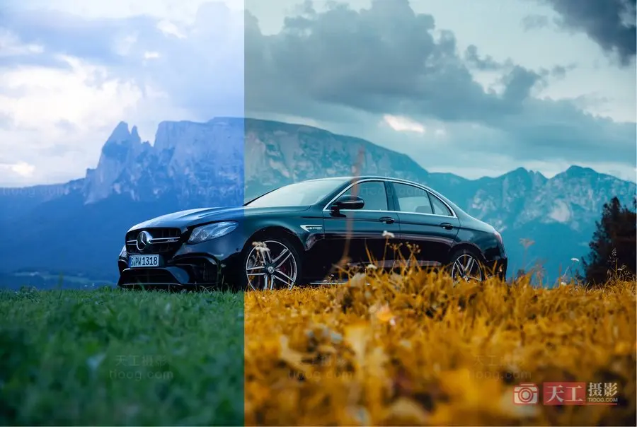 秋季风光航拍Lightroom调色预设 天工08号预设