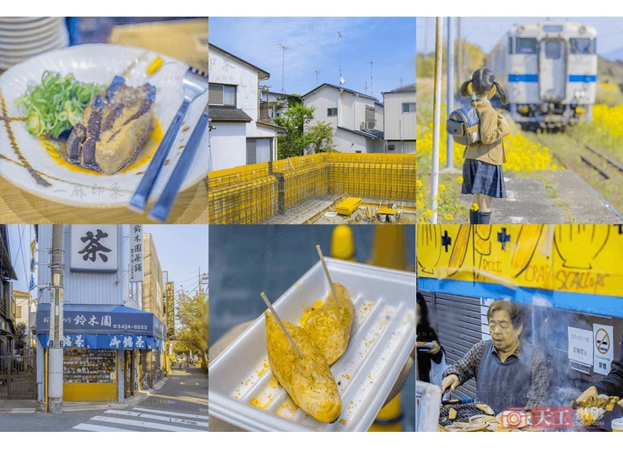 清新日系黄调城市街头拍摄 天工17号预设 4款 [XMP+DNG]