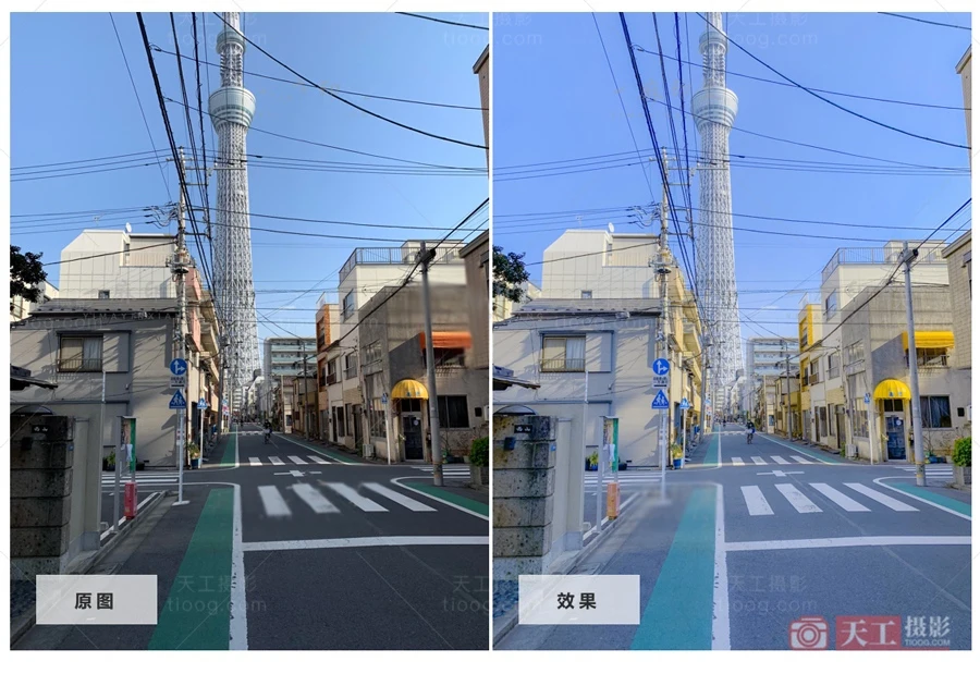 清新日系黄调城市街头拍摄 天工17号预设 4款 [XMP+DNG]