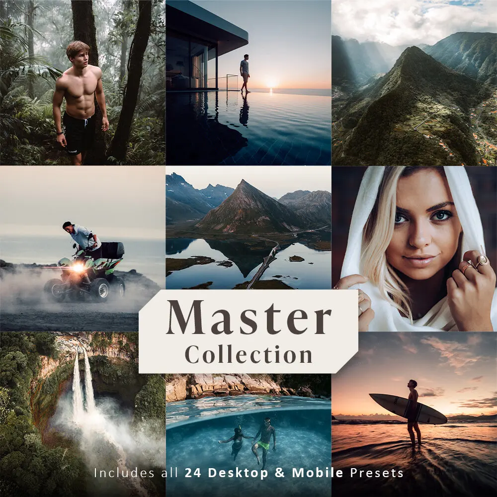 2套 26款LR预设旅拍大片风光森林山脉沙漠人像Lightroom调色[xmp+dng]