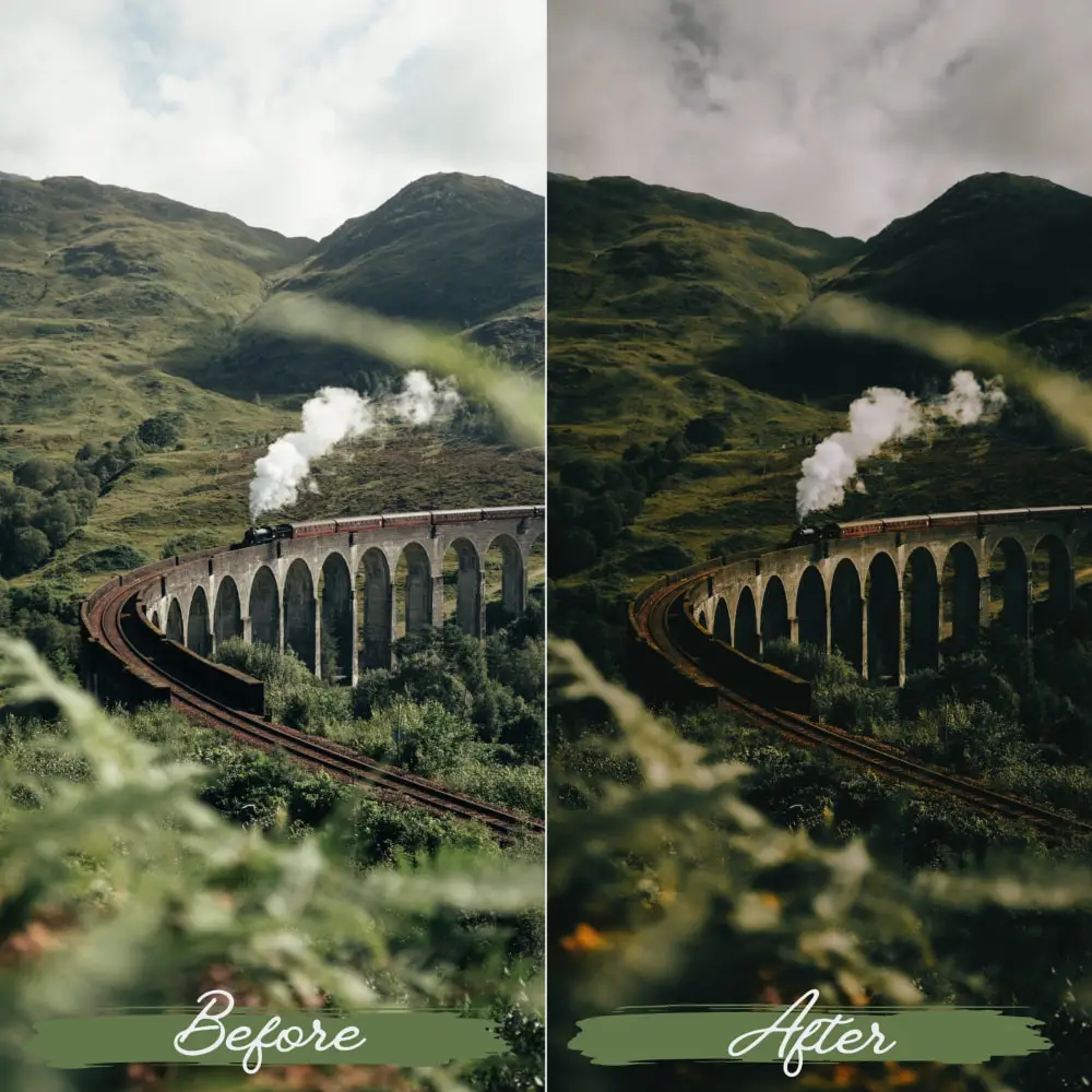 价值$25 柔和绿色调电影人像滤镜 Soft Green Lightroom 调色预设 [10款/xmp+dng]