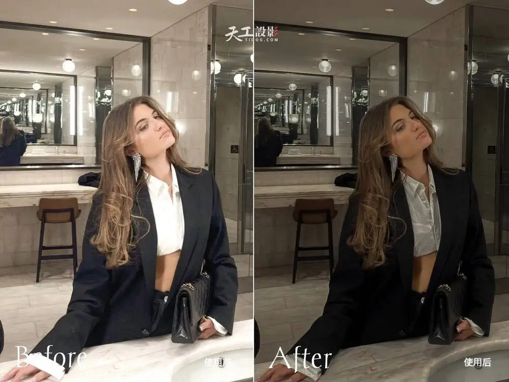 暗黑审美风格预设 Lightroom Dark Aesthetic Influencer Lightroom Presets-Lig [10款/xmp+dng]