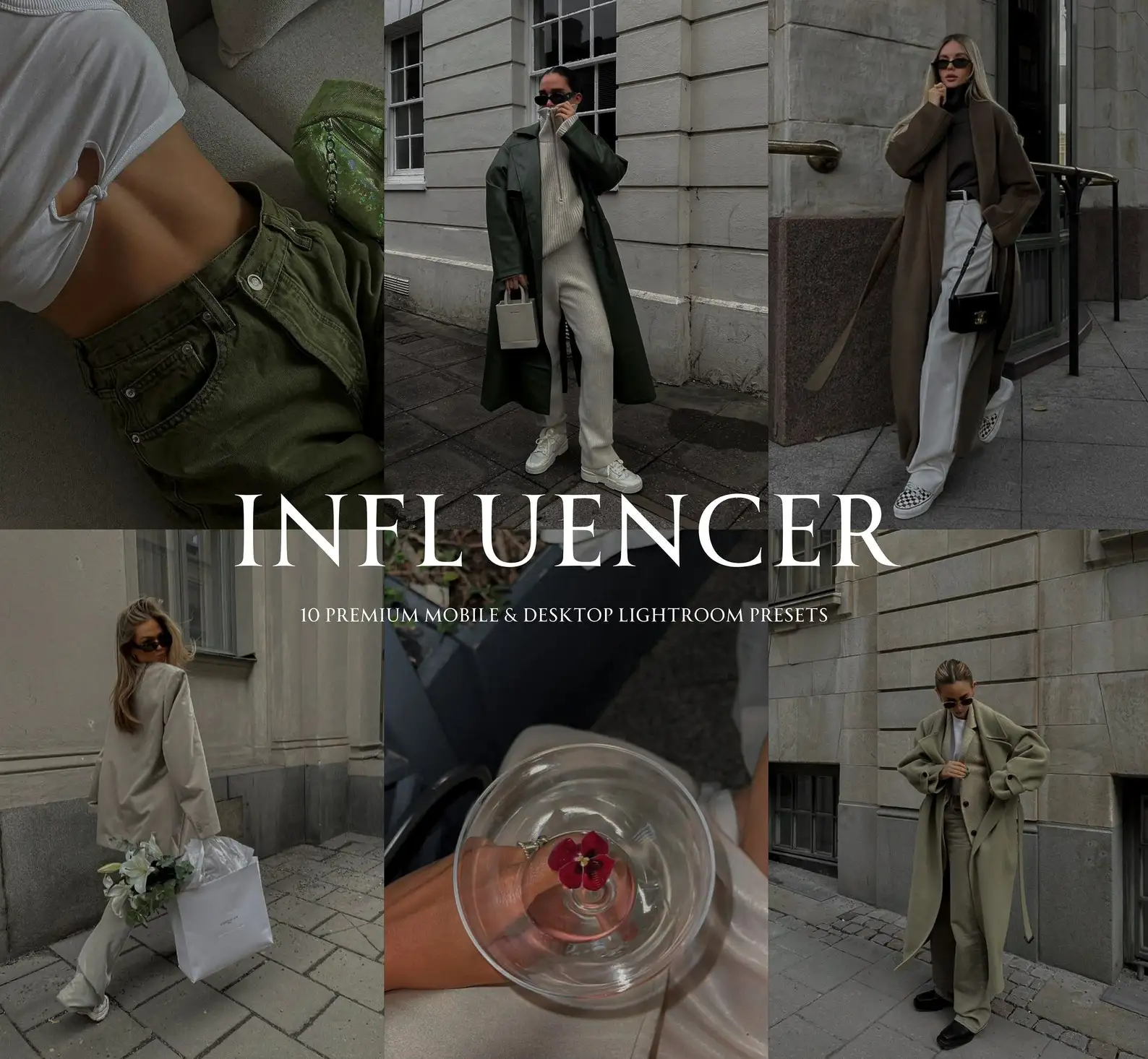 暗黑审美风格预设 Lightroom Dark Aesthetic Influencer Lightroom Presets-Lig [10款/xmp+dng]