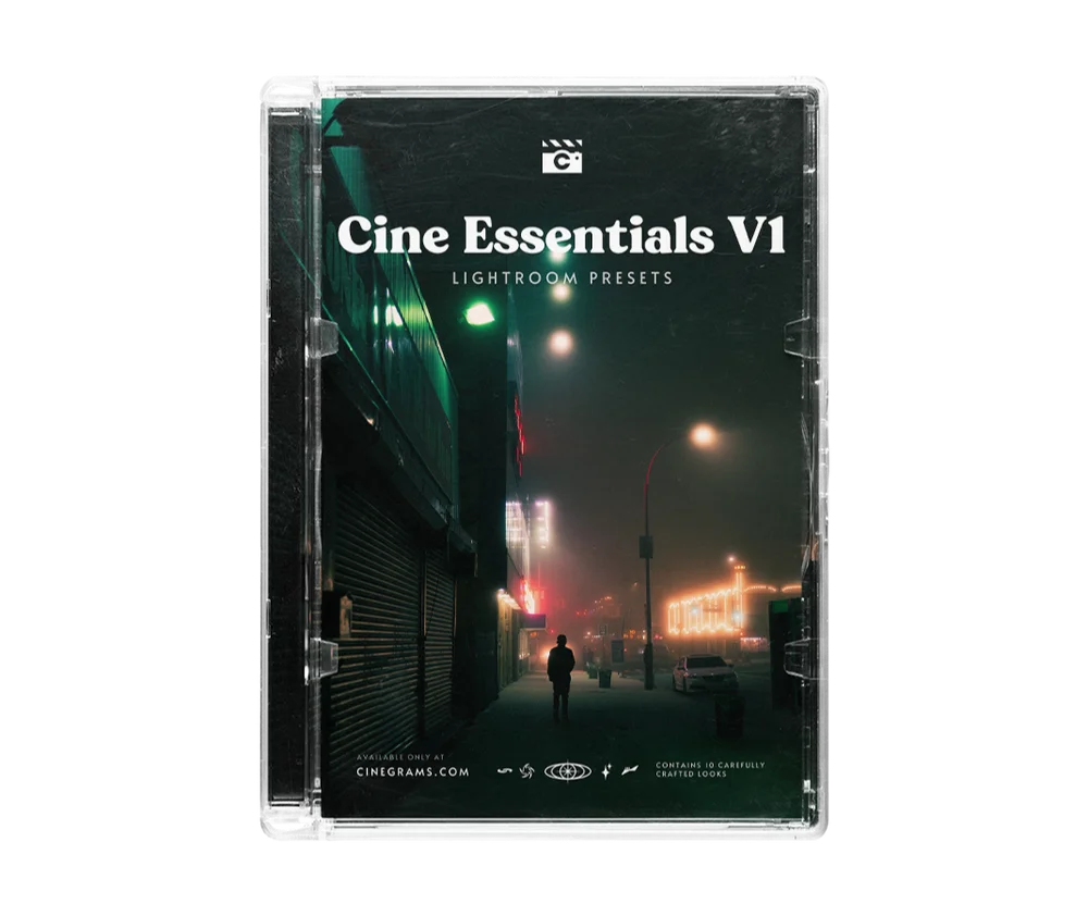 价值$19.9美元 电影基本调色v1 Cinegrams意境情绪10款LR预设[xmp+dng]